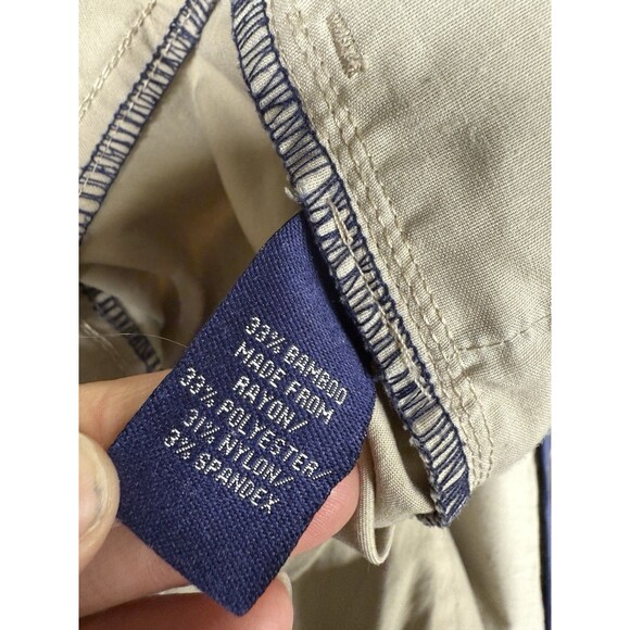 Johnnie-O Prep-Formance Marin Golf Pants Mens 34x32 Light Khaki Chino 5 Pocket - Picture 3 of 7